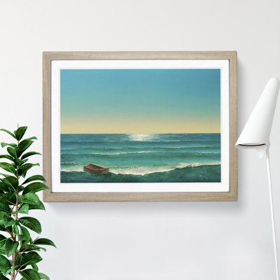 Single Boat - Single Picture Frame Print