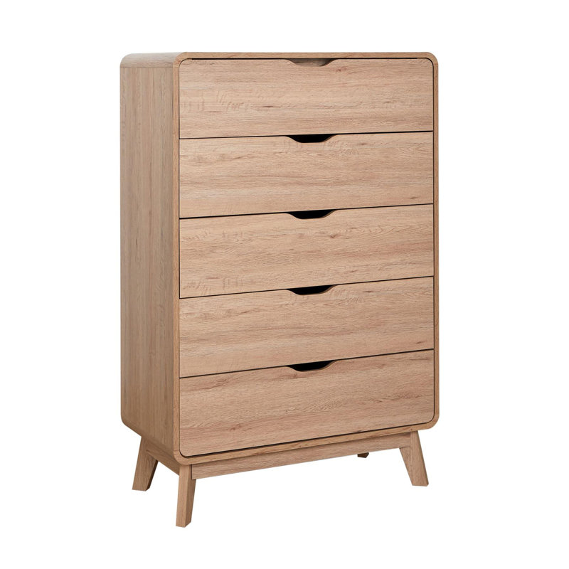 Udall 80cm W 5 - Drawer Chest of Drawers