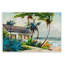 "Windswept Palms Cottage", art mural sur bois par Richard H. Rodgers-1164384945