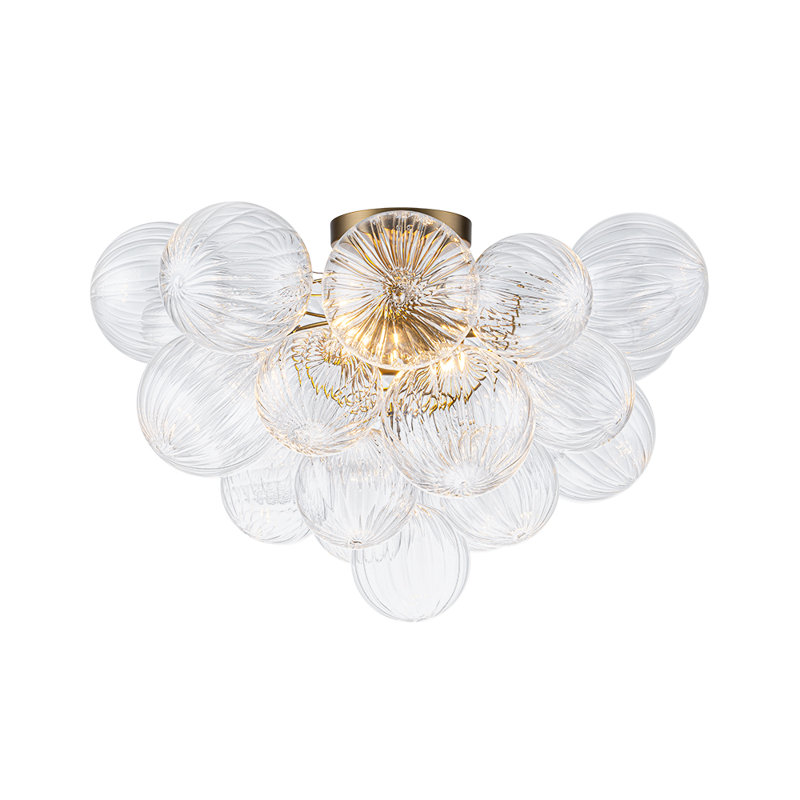 Plafonnier semi-encastré 2 lumières Ornate Glam