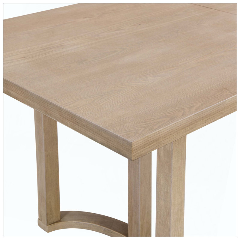 Table de salle à manger moderne et élégante, H 30 po x L 69 po x l 35 po, Bois de frêne naturel
