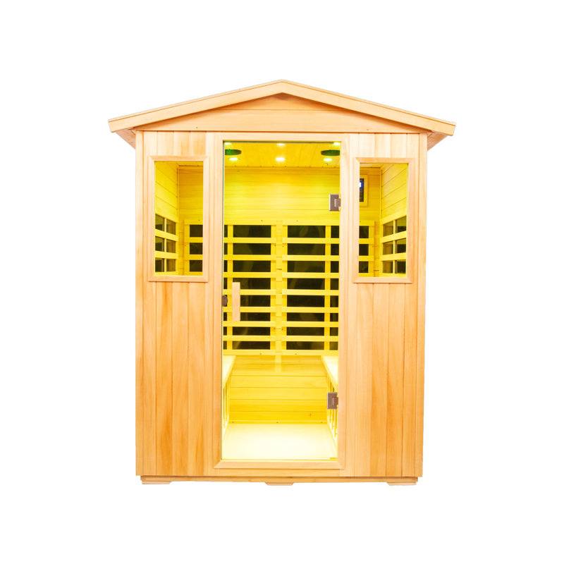Sauna d'extérieur infrarouge lointain pour quatre personnes