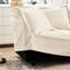 Canapé modulaire à assise profonde en chenille, canapé modulaire 3 places, chenille, Elegant Living
