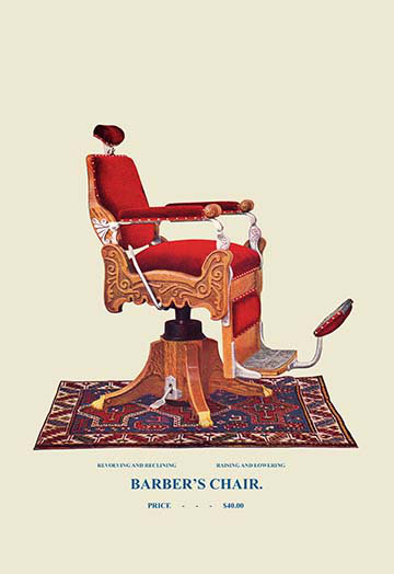 Chaise de barber, art
