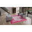 Pink Modern Wool Silk Blend Rug - 8'11" x 11'8"