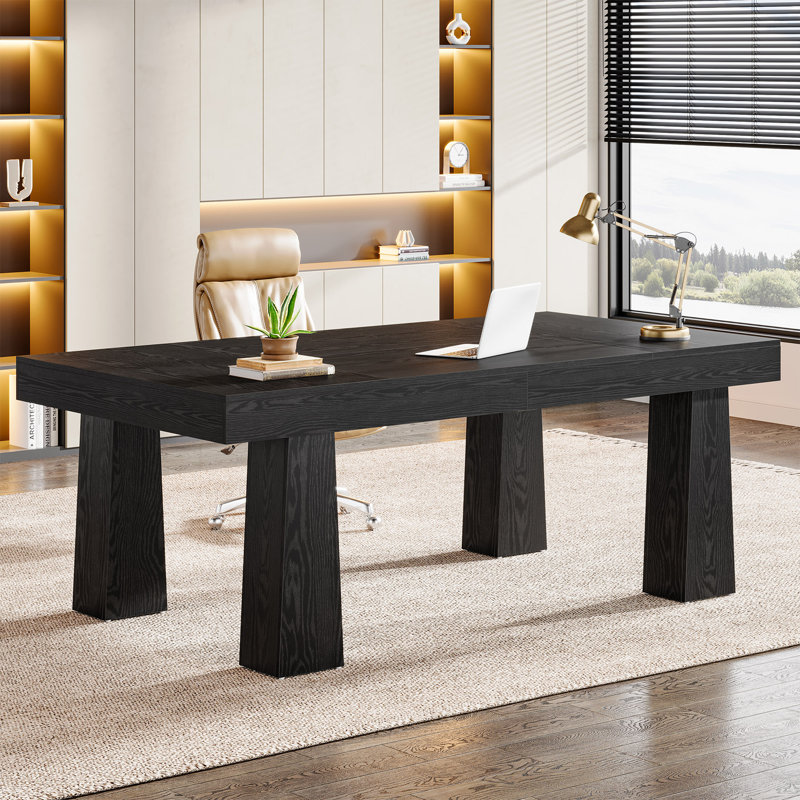 Wood Executive Desk,Modern Home Office Desk