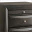 Table de chevet 2 tiroirs Grey Oak