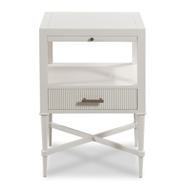 Thornapple 1 - Drawer Nightstand, White Dove