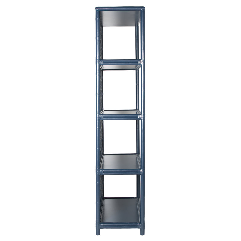 Casablanca Solid Wood Bookcase, Navy Blue
