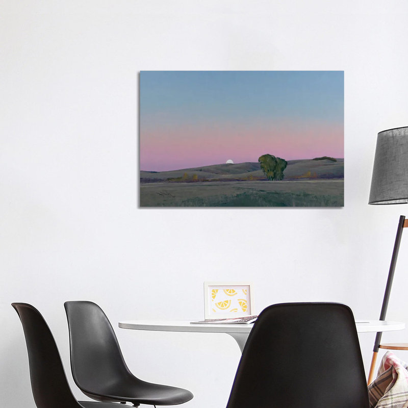Moonrise In Lowry MN by Ben Bauer - Wrapped Canvas Print, 101.6 cm H x 66.04 cm W x 1.91 cm D