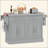 Kitchen Island Rolling Kitchen Island Cart With  2 Drawers, Spice, Knife And Towel Rack