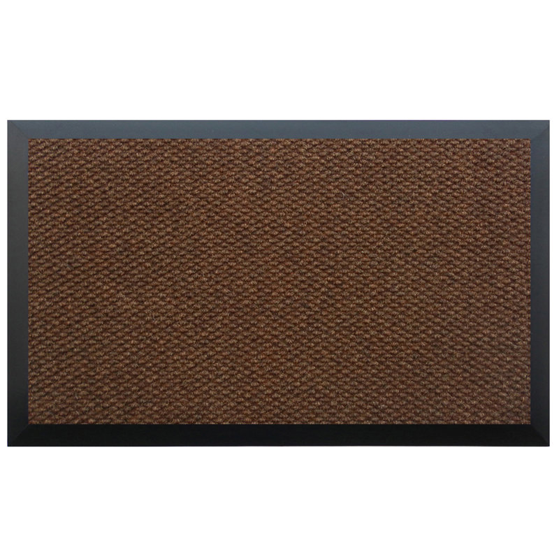Paillasson d'extérieur antidérapant uni, Café, 6 pi x 10 pi