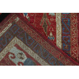Tribal Rug In Red, Blue And Brown Geometric Pattern By Rug & Kilim