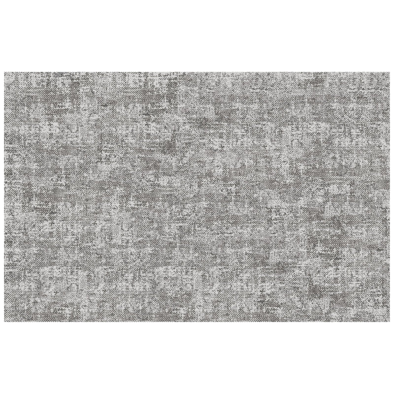 Un-Rug in Distress Low Profile Kitchen Mat by Matterly, Rectangle 4' x 6'