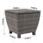 Boîte de rangement d'extérieur en osier brun 13 gallons Aura-97266787