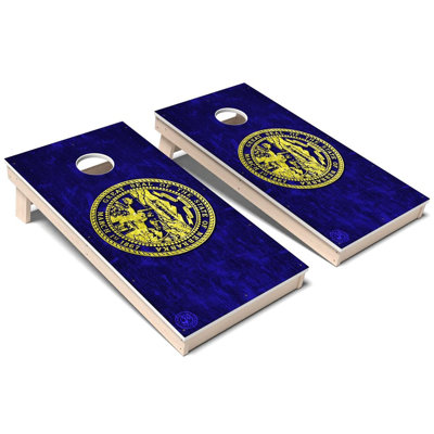 Nebraska State Flag Full Color All-Weather Composite Cornhole Board Set