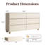Commode 6 tiroirs, l 55,1 po-438315671