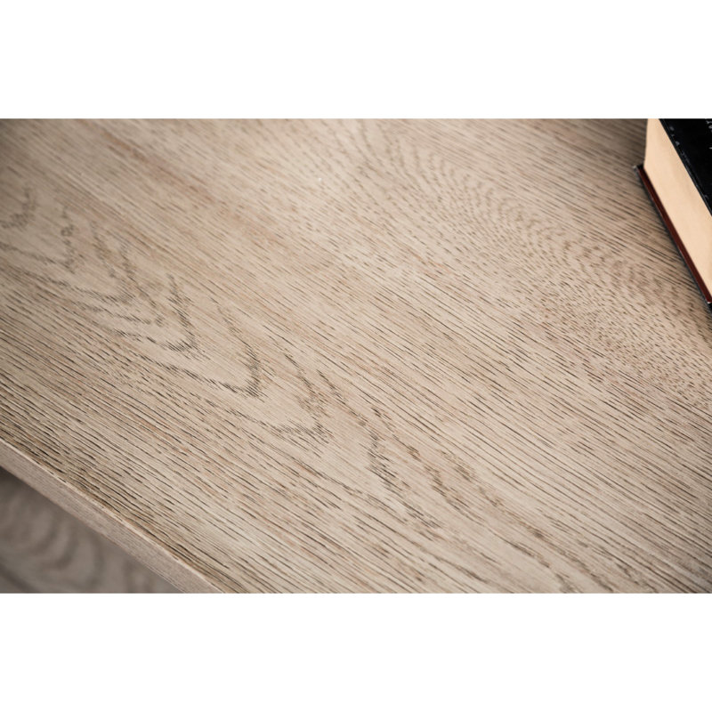 Table basse moderne 1pc, forme ovale, bois d'hévéa, profondeur de 50 pouces, avec table, bois d'hévéa et bois d'ingénierie, hauteur 18 po