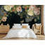 Murale texturée fleur de pivoine foncée-1028511463