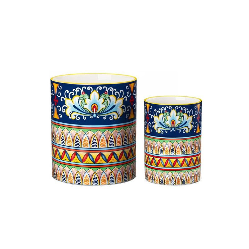 Ceramic / Porcelain Round Utensil Crock