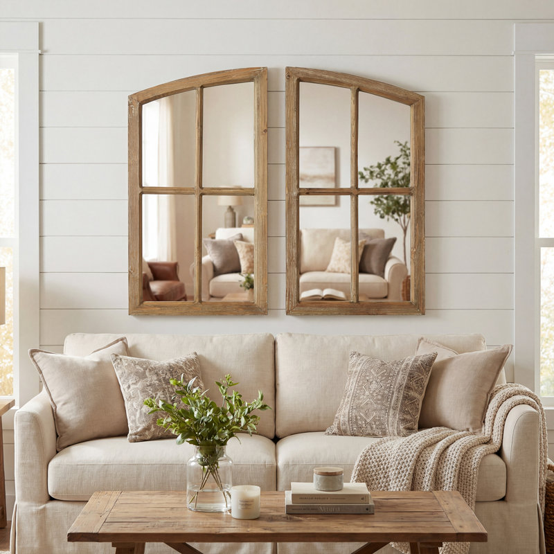 Miroir Farmhouse, Brun, 33*36*1