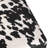 15 Inch Upholstered Ottoman Footstool with Cow Print
