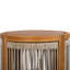 Table d'appoint d'extérieur en bois d'acacia