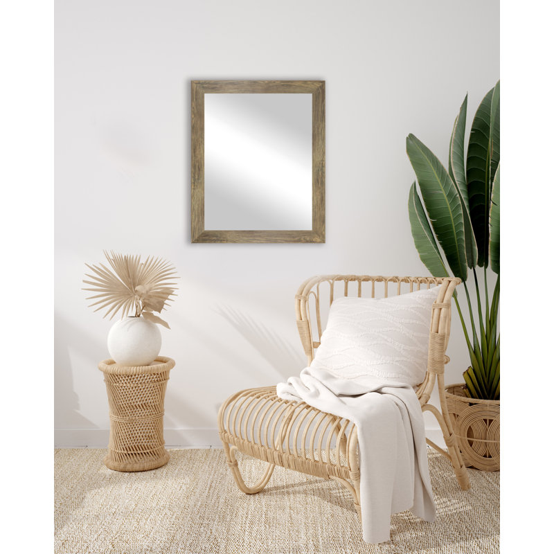 Miroir décoratif traditionnel Blondsville, Brun, H 24 po x l 48 po