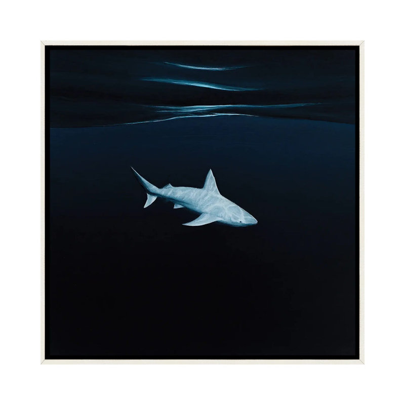 Archétype - reproduction d'art murale - toile encadrée, 26" x 26", Framed Canvas, Distressed White