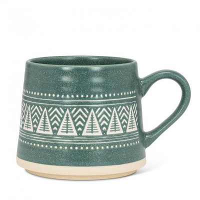 Tasse à large base avec arbres