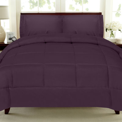 Ensemble d'édredon et de draps toutes saisons 4 pièces / 6 pièces de couleur unie par Sweet Home Collection