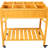 Elevated Herb Garden Bed With Ergonomic Appeal: Mobile Raised Wood Planter Lockable Wheels, Storage Shelf And Drainage Bed: For Herbs, Vegetables, Flowers, Wheels Functional