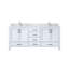 Ensemble de meuble-lavabo double avec plateau en marbre et robinet-212048566