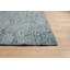 Blue Hand-Knotted Silk Horizon Woven Detail Solid Open Field Modern Contemporary Carpet Rug-1949464139
