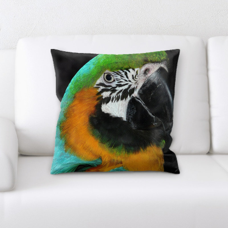 Coussin perroquet