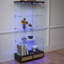 Vitrine moderne en verre avec grands tiroirs-1137119023