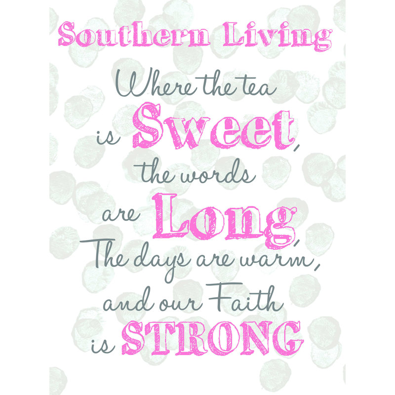 " Southern Living ", 16" H x 12" W
