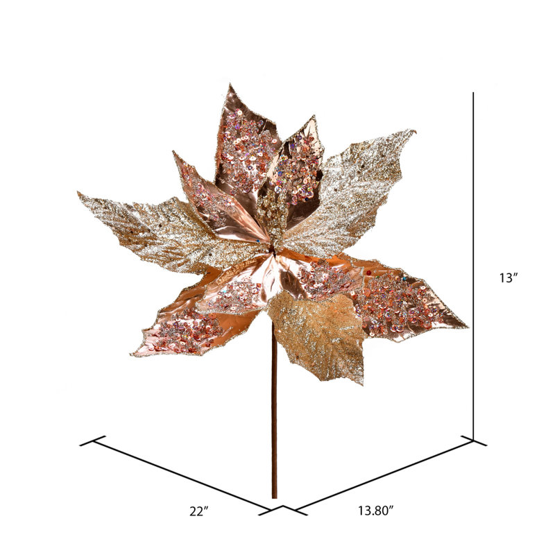 Vaporisateur de Noël 13 po, Or rose