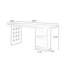 Bureau rectangulaire en bois massif Nu-brun-1520384541