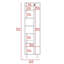 Garde-manger rectangulaire 2 portes-607243948
