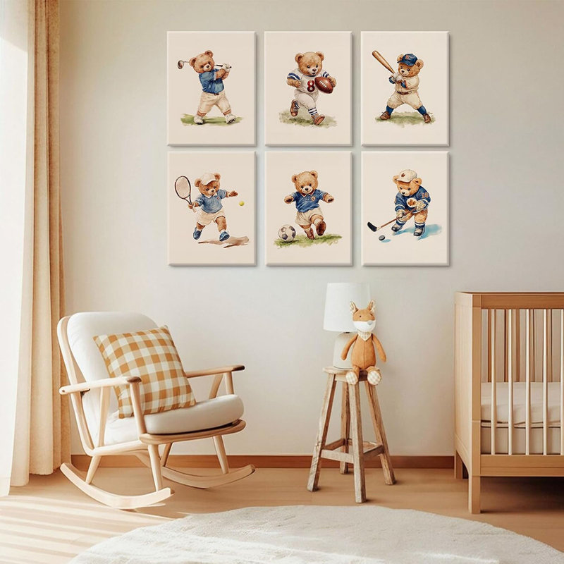 6 Piece Wrapped Canvas Print