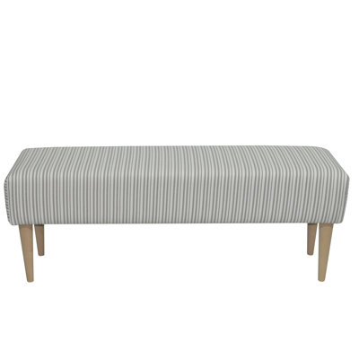 Pastel Polyester Upholstered Bench