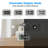 Modern Electric Tabletop Clock in Silver with Alarm
