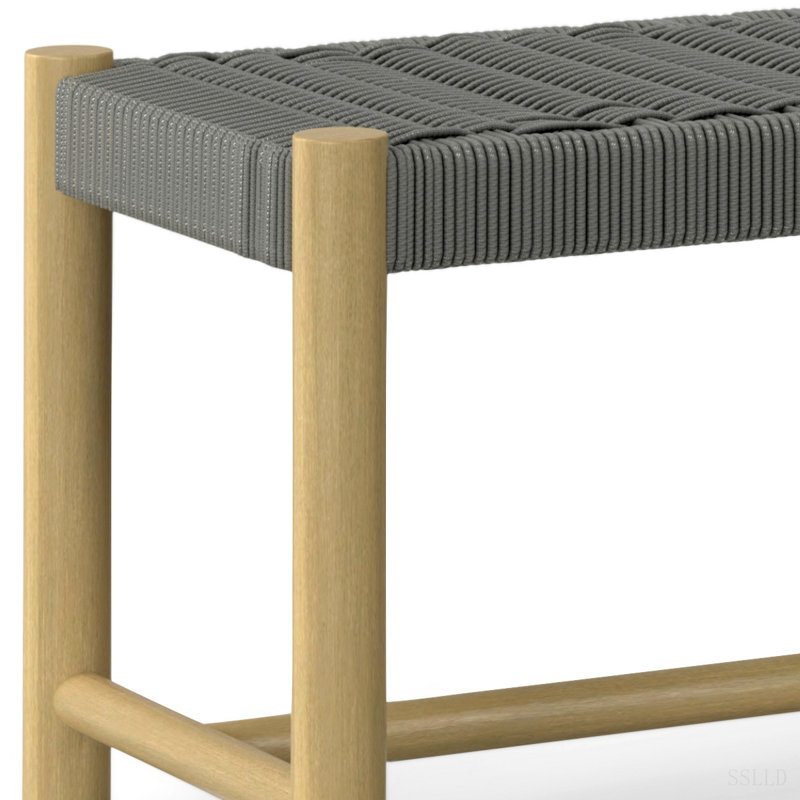 Dahlia - Banc intérieur d'extérieur, Gris