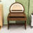 Makeup Vanity Table with Touchscreen Lighted Mirror and Drawer for Bedroom-1184630440