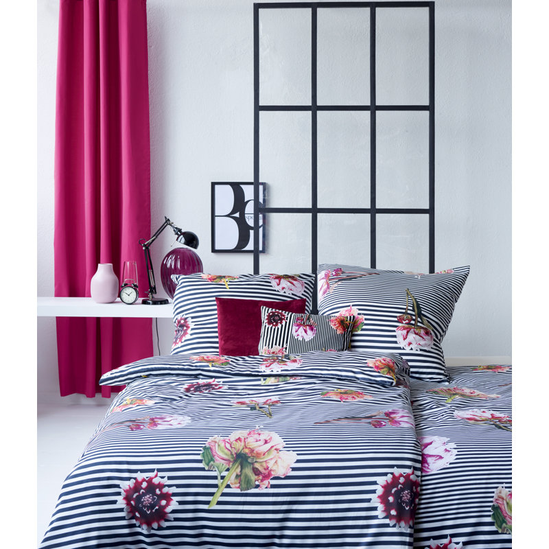 Floral Duvet Cover Set with Pillowcases, 155 x 220cm Duvet Cover + 1 Pillowcase