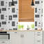 Contour Framed Quotes Black / White Heavy Weight Vinyl Washable Wallpaper