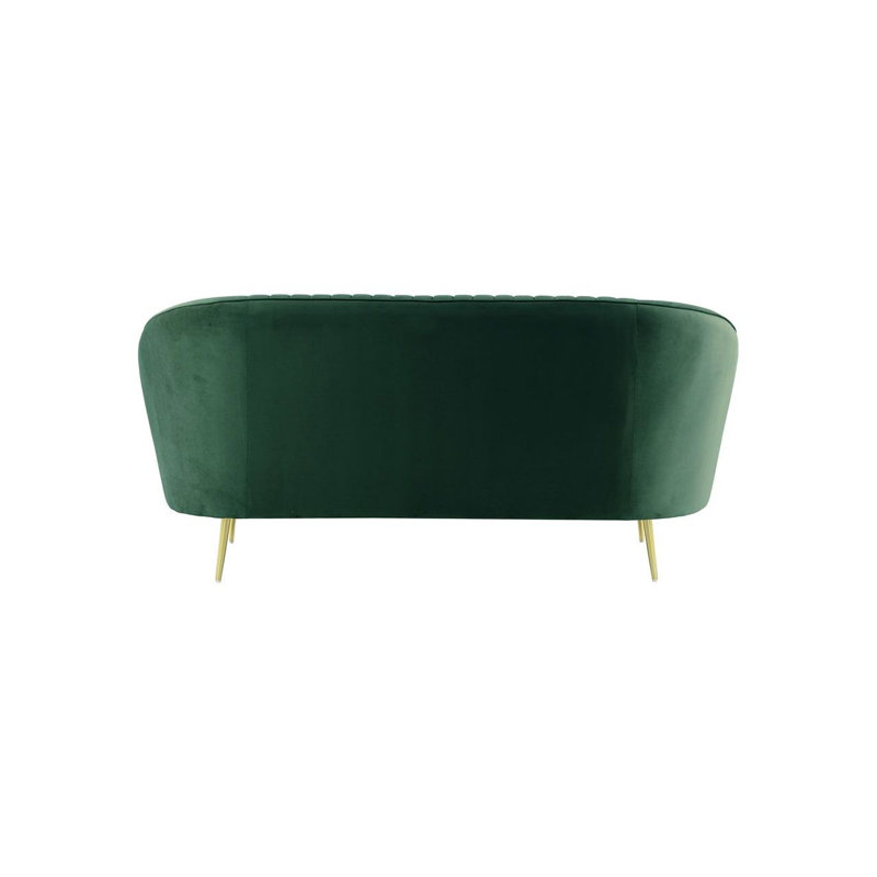 Avlynn 2 Seater Velvet Sofa, Blue