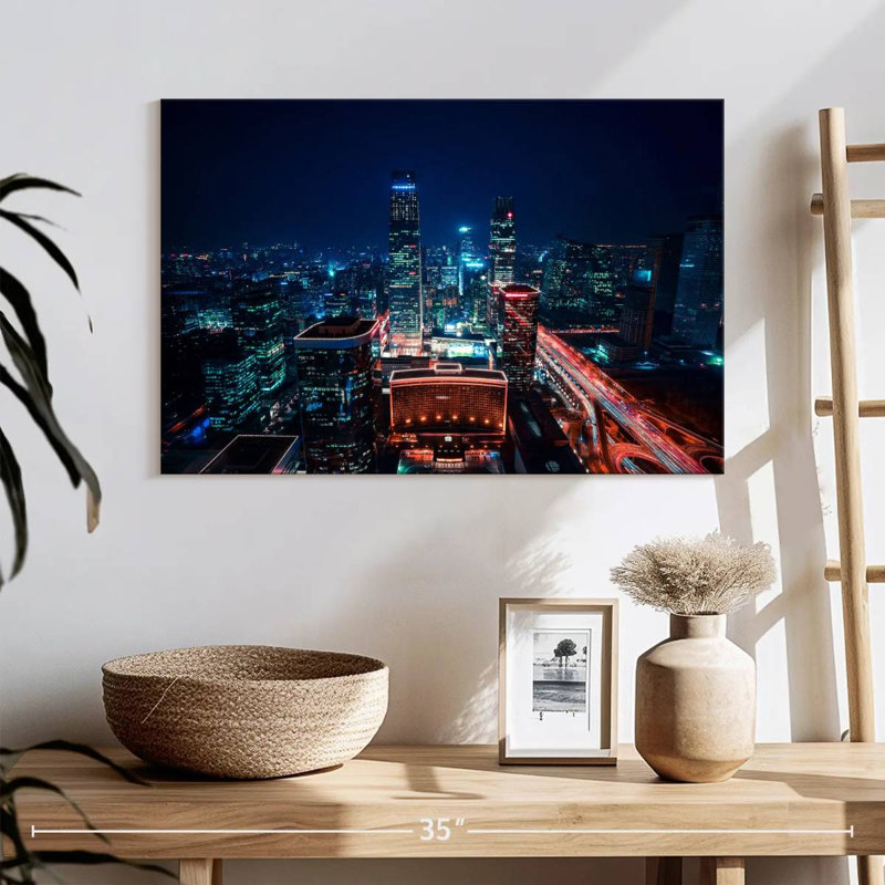 Beijing CBD Night, 16" H x 24" W