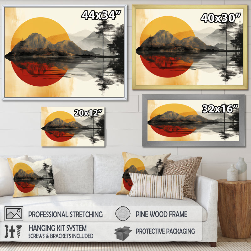 Transcendent Mountain Abstract Collages I - Abstract Collages, art mural, H 30 po x l 40 po x P 1,5 po